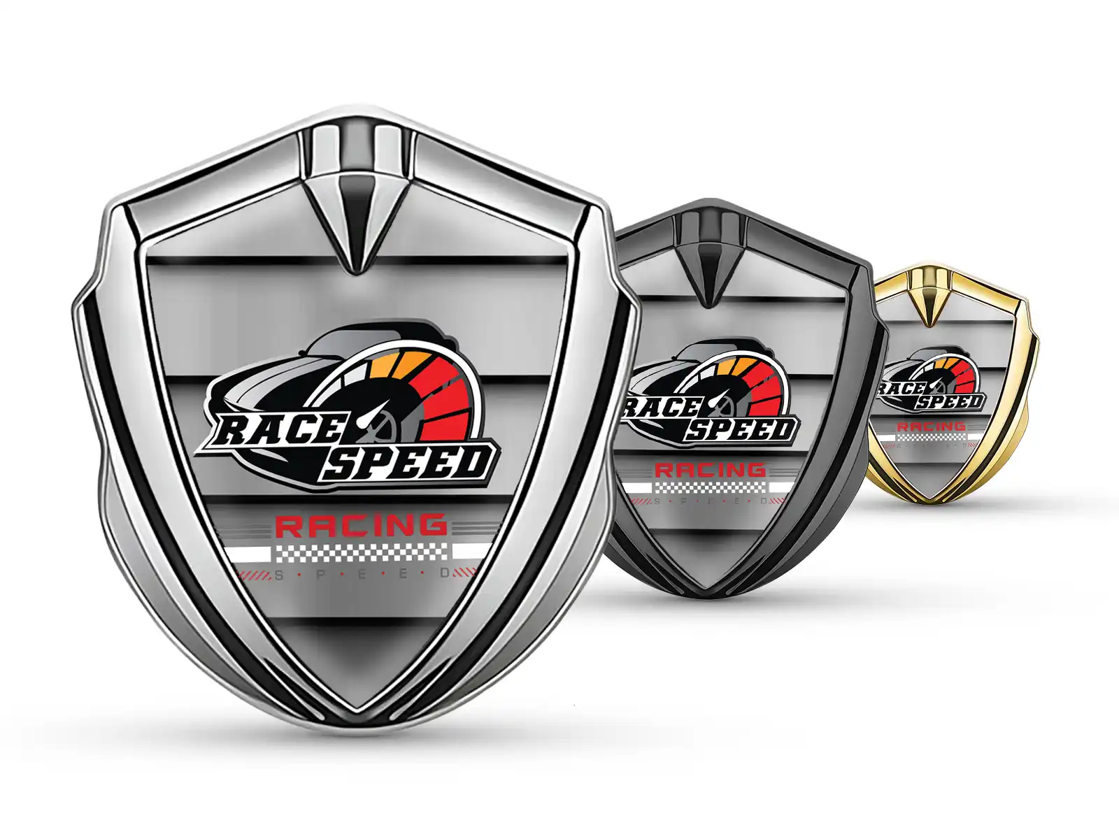 Insignias de Coche Tunado Detalle Metal Brillo